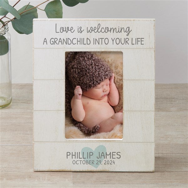Love Is... Grandparents Personalized Shiplap Picture Frame - 30082