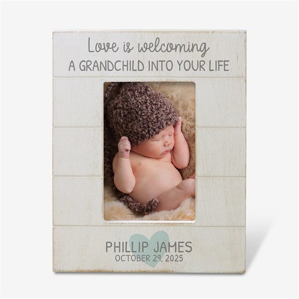 Love Is... Grandparents Personalized Shiplap Picture Frame - 30082