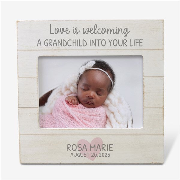 Love Is... Grandparents Personalized Shiplap Picture Frame - 30082