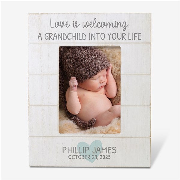 Love Is... Grandparents Personalized Shiplap Picture Frame - 30082