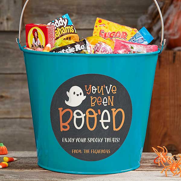 You've Been Boo'ed Personalized Halloween Treat Buckets - 30101