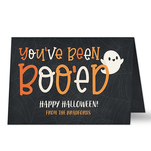 You've Been Boo'ed Personalized Greeting Cards - 30105