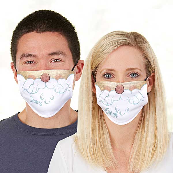 Jolly Santa Face Personalized Christmas Face Masks with Filter - 30119