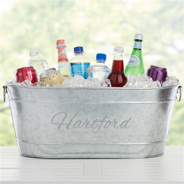 Classic Celebrations Personalized Galvanized Beverage Tub - 30128
