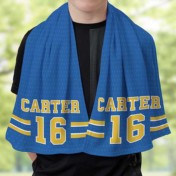 Sports Jersey for Kids Personalized Cooling Towel - 30156