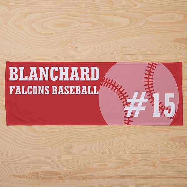 Baseball Personalized Cooling Towel