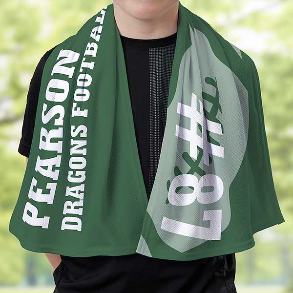 Football Personalized Cooling Towel - 30165