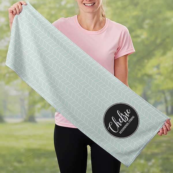 Patterned Name Meaning Personalized Cooling Towel - 30172