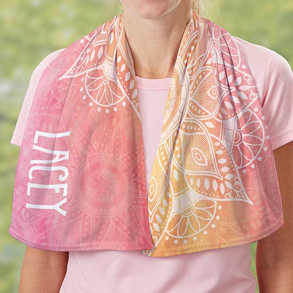 Mandala Personalized Cooling Towel - 30176