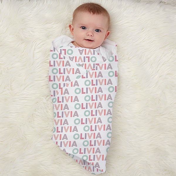 Delicate Name For Her Personalized Baby Girl Receiving Blanket - 30188