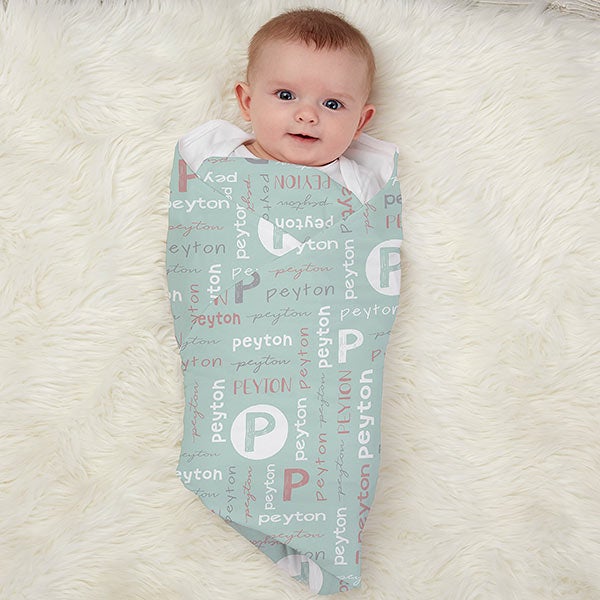 Youthful Name Personalized Baby Receiving Blankets - 30190