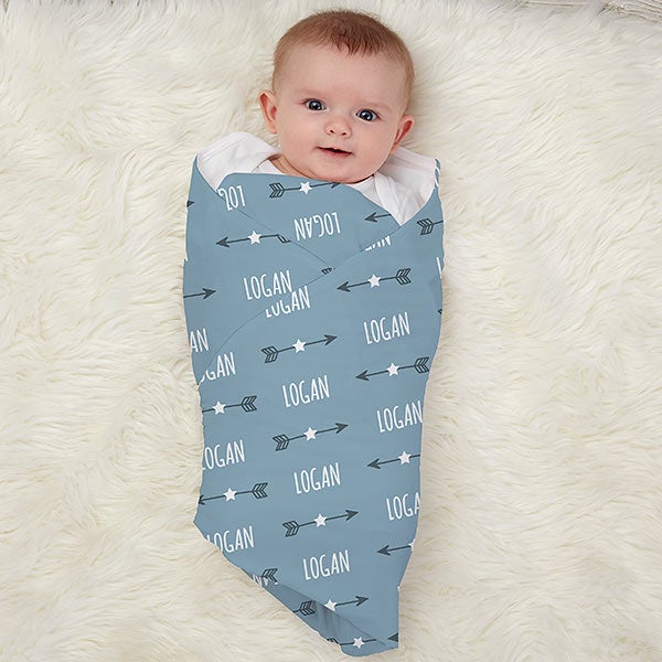 Hello World Personalized Baby Receiving Blankets - 30211