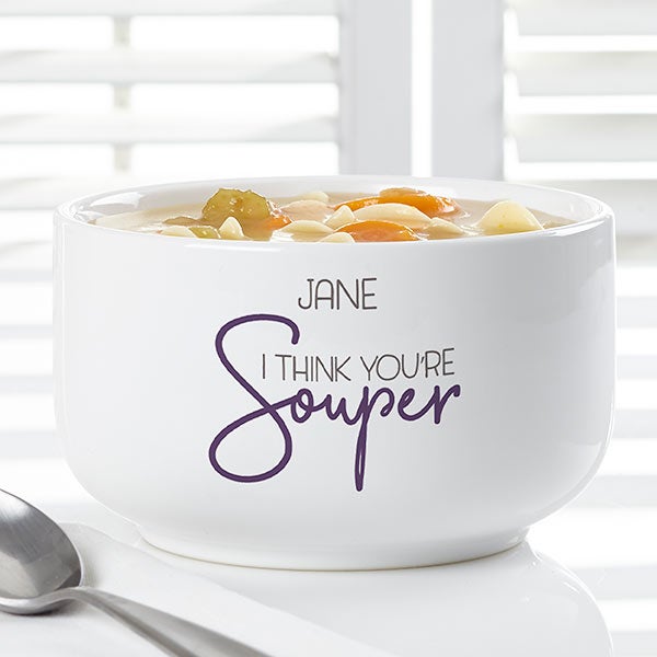 Soup Puns Personalized 14 oz. Soup Bowls - 30217