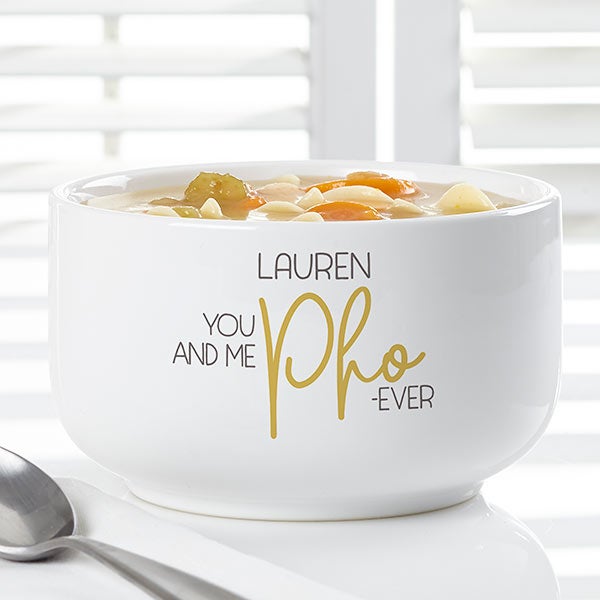 Soup Puns Personalized 14 oz. Soup Bowls - 30217