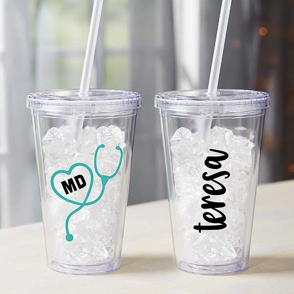 Doctor Personalized 17 oz Acrylic Insulated Tumbler - 30271