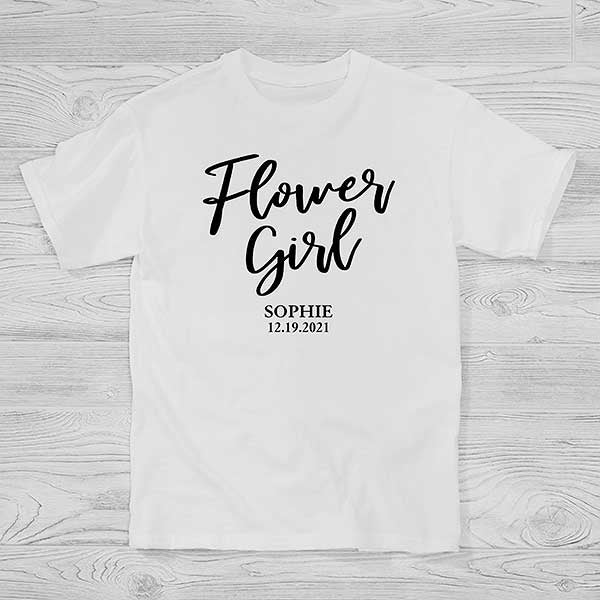 Classic Elegance Flower Girl Personalized Hanes Youth TShirt
