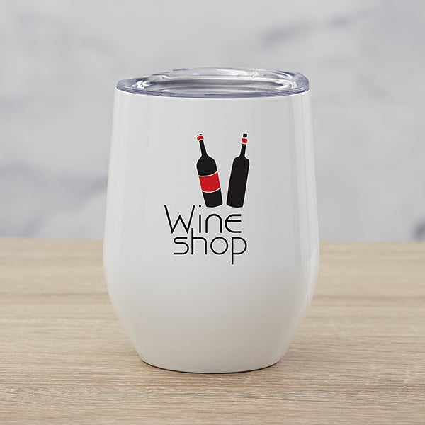 Personalized Logo Stainless Stemless Wine Cup - 30337