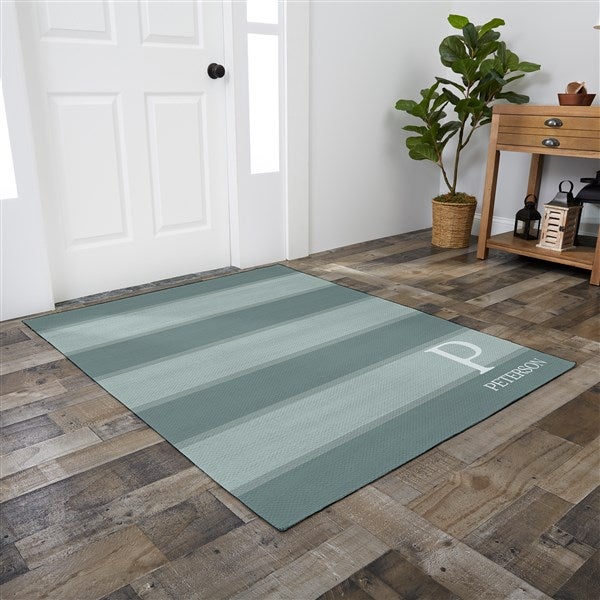 Striped Pattern Personalized Area Rugs - 30354