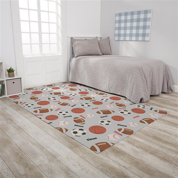 All About Sports Personalized Kids Area Rugs - 30358