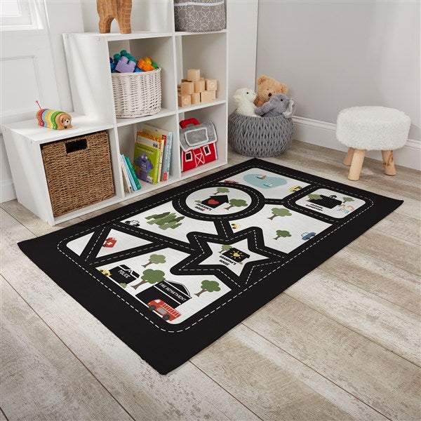 Car Map Personalized Kids Activity Area Rugs - 30362