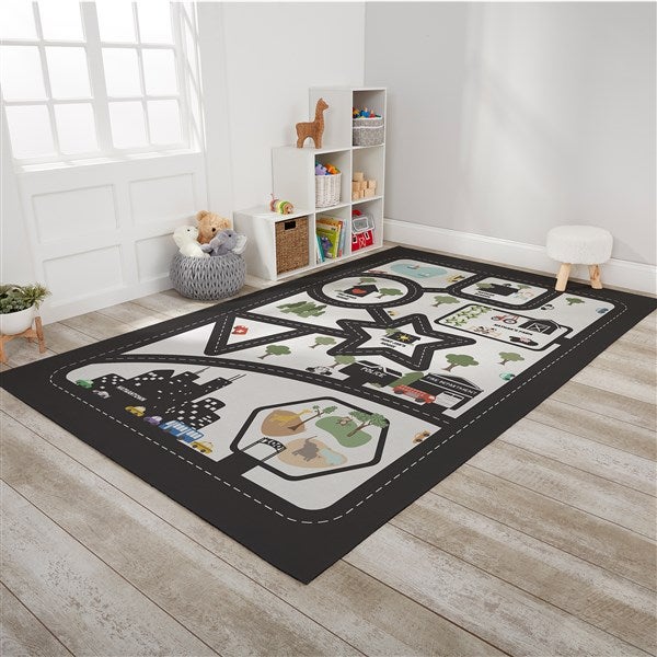 Car Map Personalized Kids Activity Area Rugs - 30362