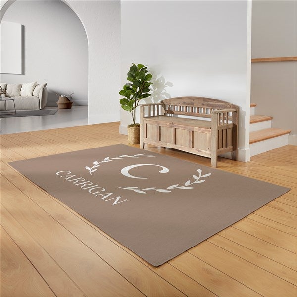 Laurel Initial Personalized Area Rugs - 30375