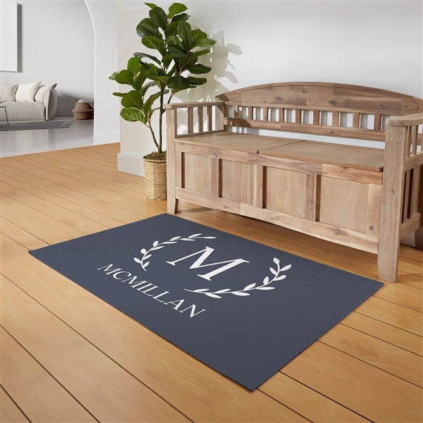 Laurel Initial Personalized Area Rugs - 30375