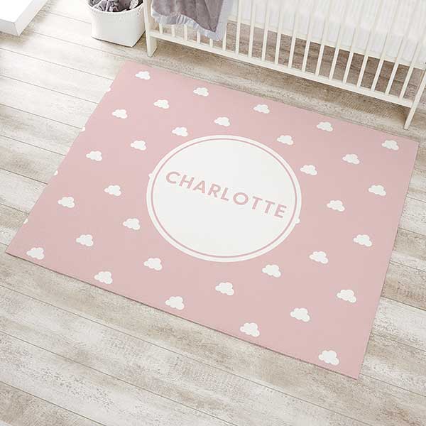 Simple & Sweet Personalized Baby Girl Nursery Area Rug 48x60 Baby Gifts