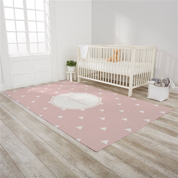 Simple & Sweet Personalized Baby Girl Nursery Area Rugs - 30383