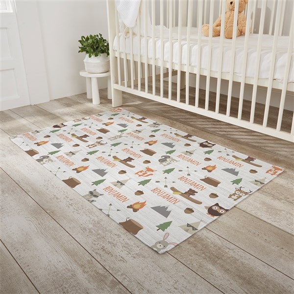 Woodland Adventure Personalized Nursery Area Rugs - 30385