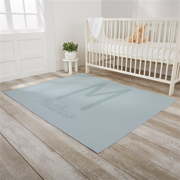 Baby Initial & Name Personalized Nursery Area Rugs - 30386
