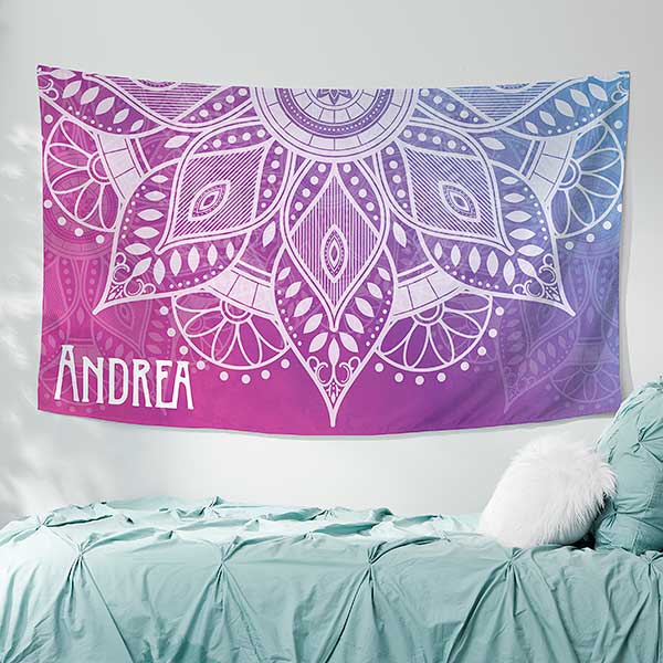 Mandala Personalized Wall Tapestry - 30391