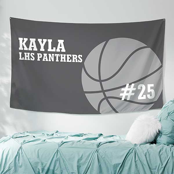 Basketball Personalized Wall Tapestry - 30407