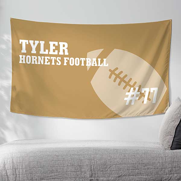 Football Personalized Wall Tapestry