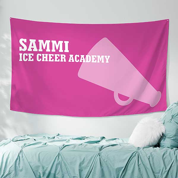 Cheerleading Personalized Wall Tapestry - 30409