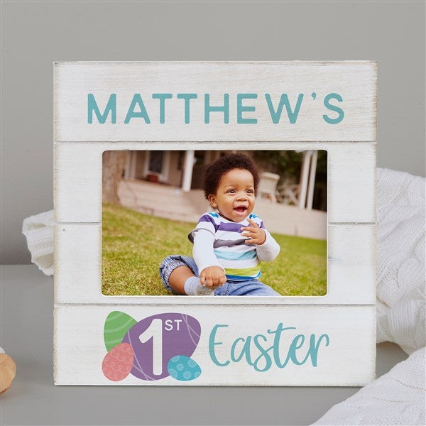 Baby's First Easter Personalized Shiplap Frame