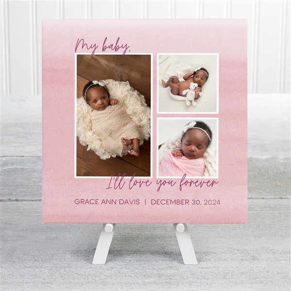 Love You Forever Personalized Baby Photo Canvas Prints - 30422