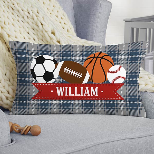All-Star Sports Personalized Baby Throw Pillows - 30426