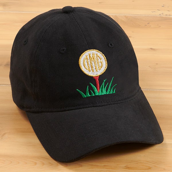Golf Ball Monogram Personalized Baseball Caps - 30498