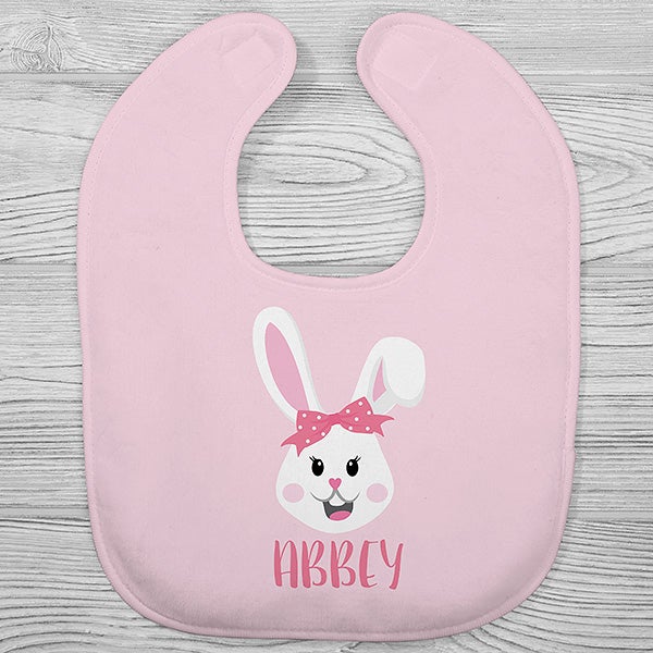Build Your Own Girl Bunny Personalized Easter Baby Bibs - 30502