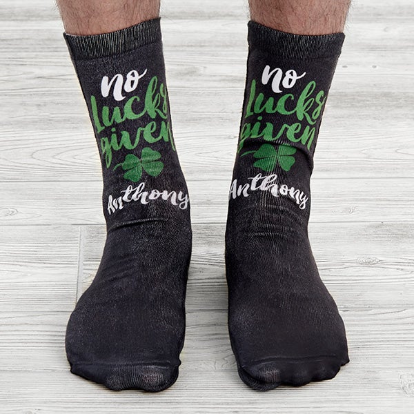 My Lucky Socks Personalized St. Patrick's Day Adult Socks - 30508