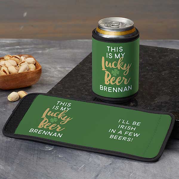 This Is My Lucky Beer Personalized Can & Bottle Wrap - 30530