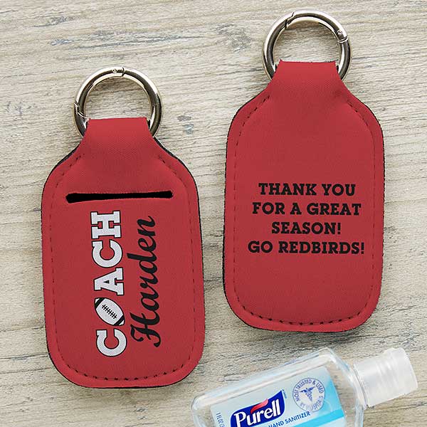 Coach Personalized Hand Sanitizer Holder Keychain - 30574