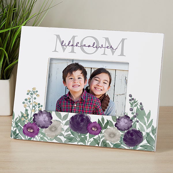 Floral Love Personalized Mom Picture Frames - 30685