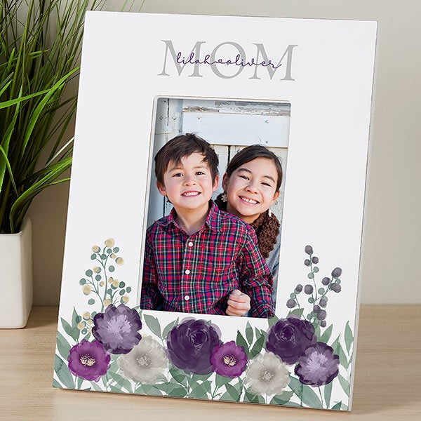 Floral Love Personalized Mom Picture Frames - 30685