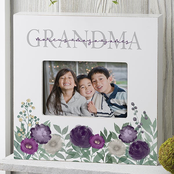 Floral Love Personalized Grandma Picture Frames - 30686