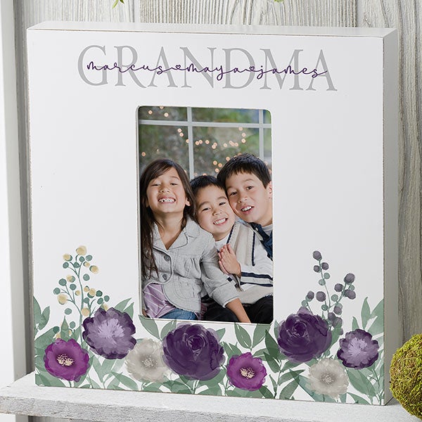 Floral Love Personalized Grandma Picture Frames - 30686