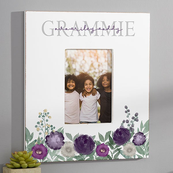 Floral Love Personalized Grandma Picture Frames - 30686