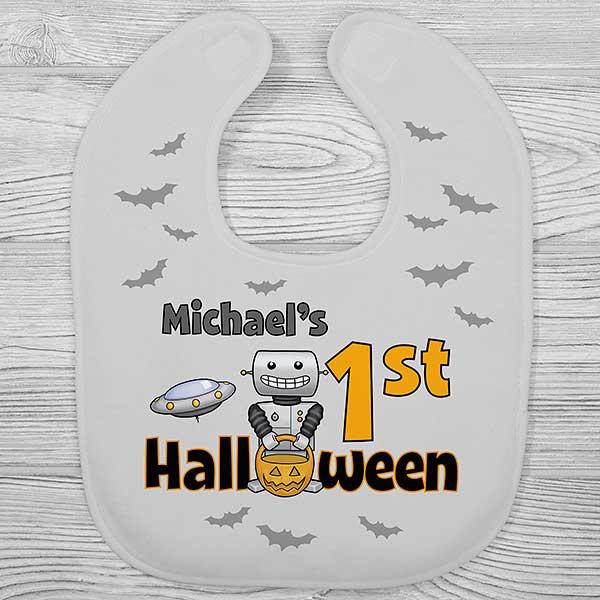 My First Halloween Personalized Baby Bibs - 30767
