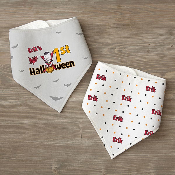 My First Halloween Personalized Baby Bibs - 30767